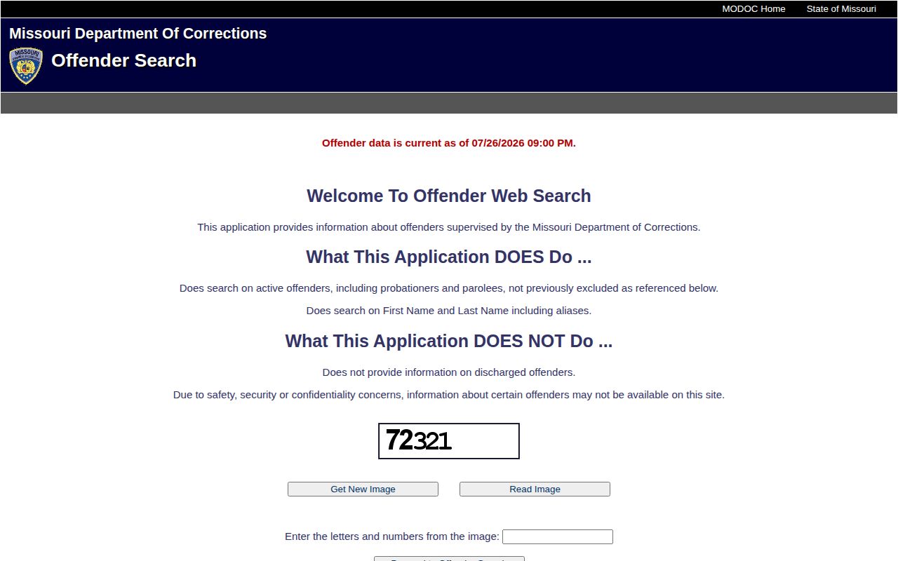 MODOC active offender search for Monroe County released inmates